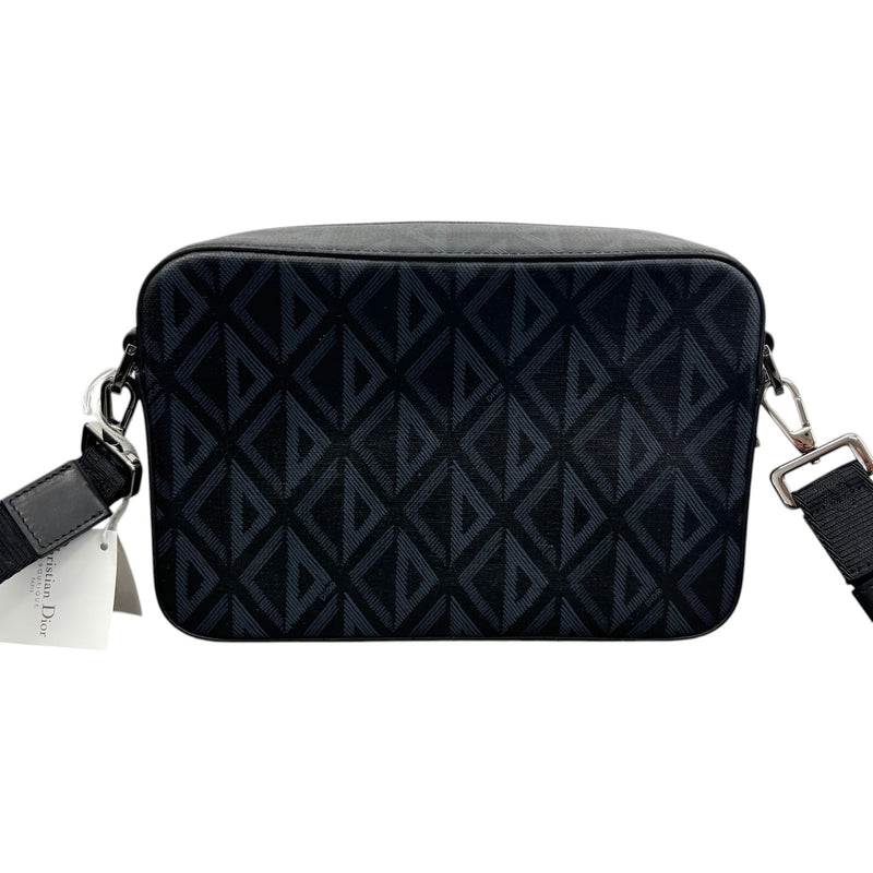 Men's CD Diamond Safari Messenger Bag Black