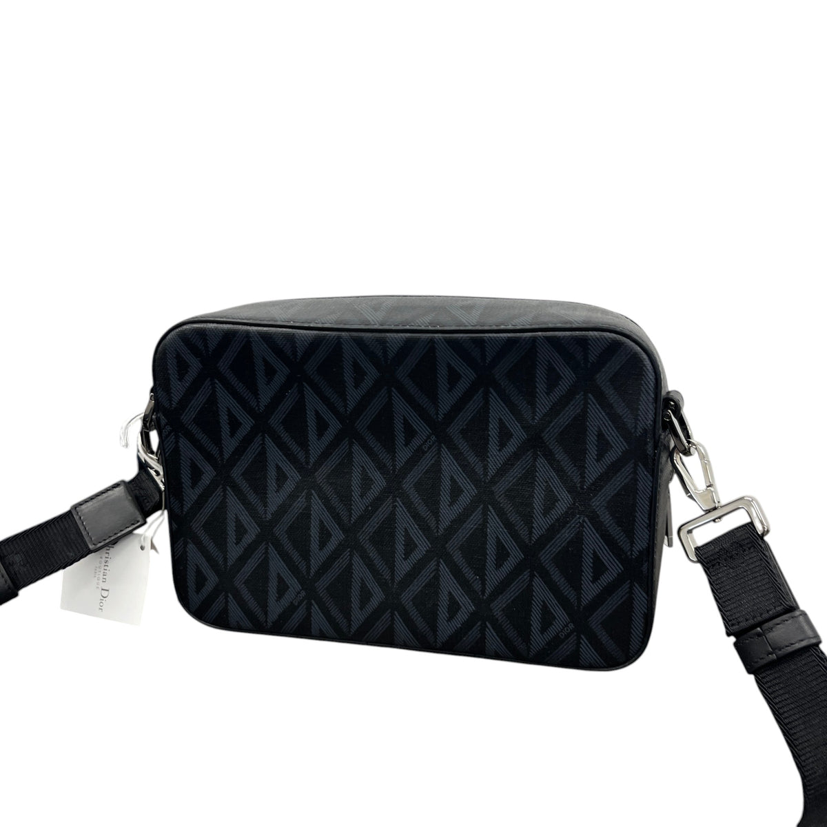 Men's CD Diamond Safari Messenger Bag Black - Photo 11