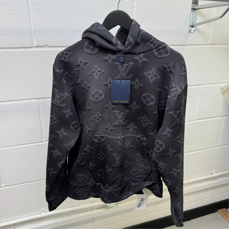Men's Monogram Shadow Hoodie Black Size M