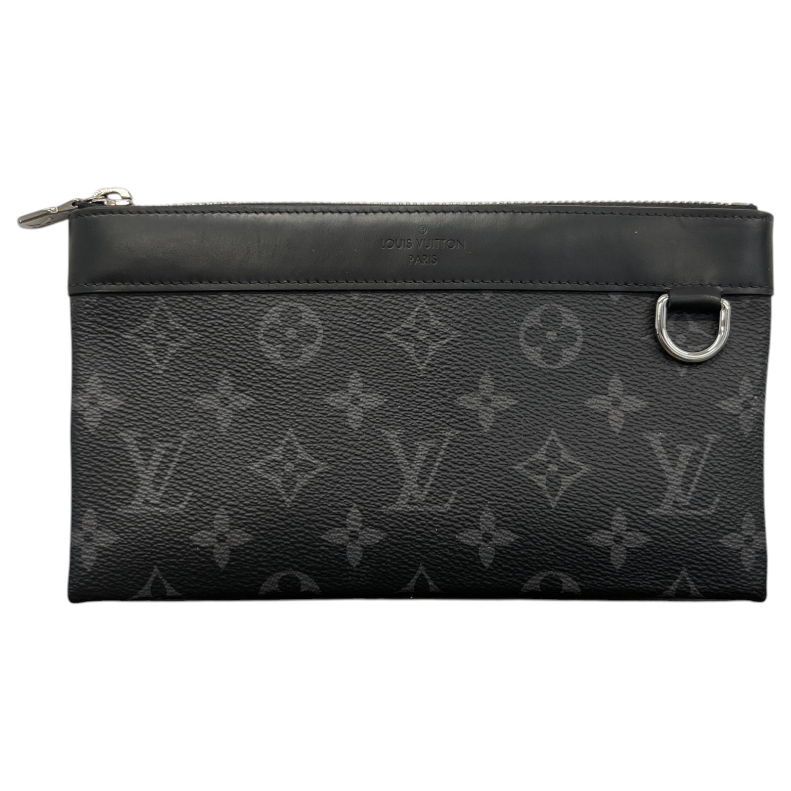 Men's Monogram Eclipse Discovery Pochette Clutch Black - Photo 1