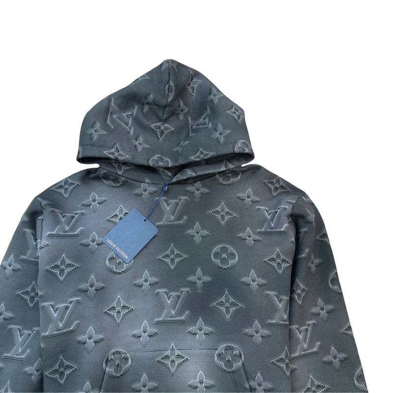 Men's Monogram Shadow Hoodie Black Size M