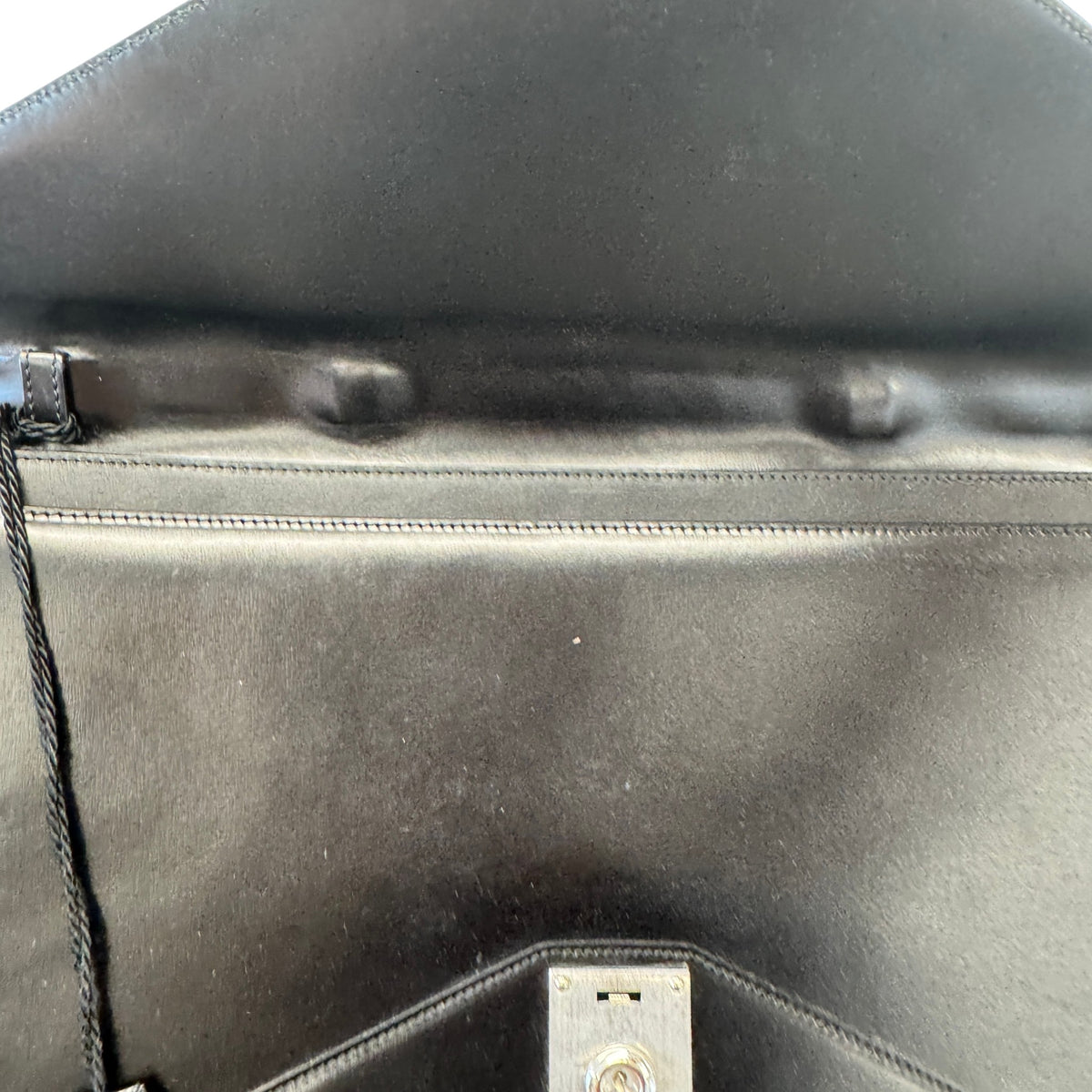 Men's Embossed Logo Briefcase Black - Photo 12