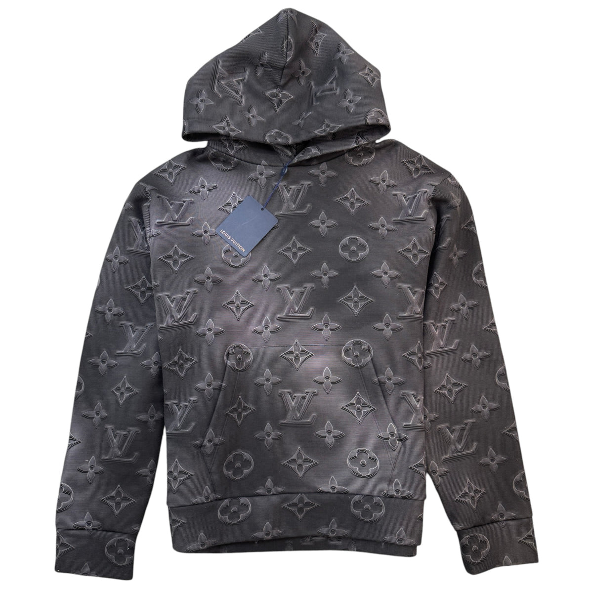 Men's Monogram Shadow Hoodie Black Size M - Photo 1