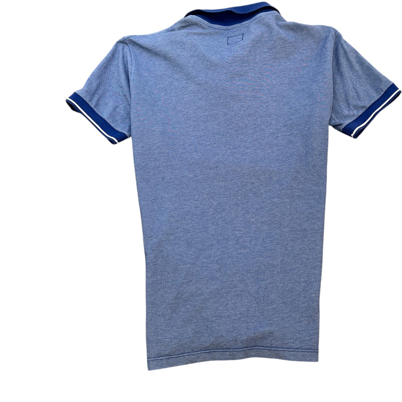 C.P. Company Men's Logo Patch Polo Shirt Blue Size S