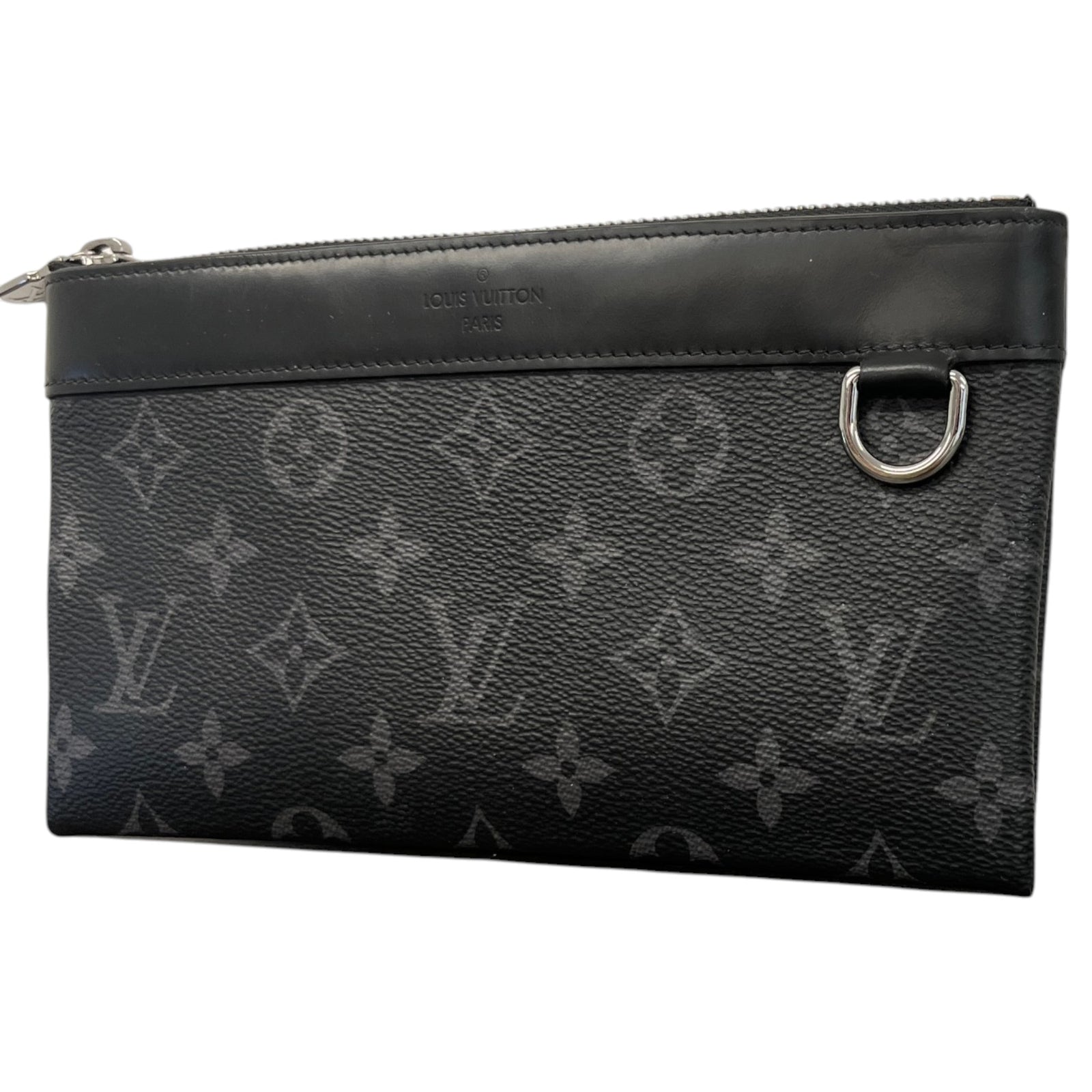 Men's Monogram Eclipse Discovery Pochette Clutch Black - Photo 4
