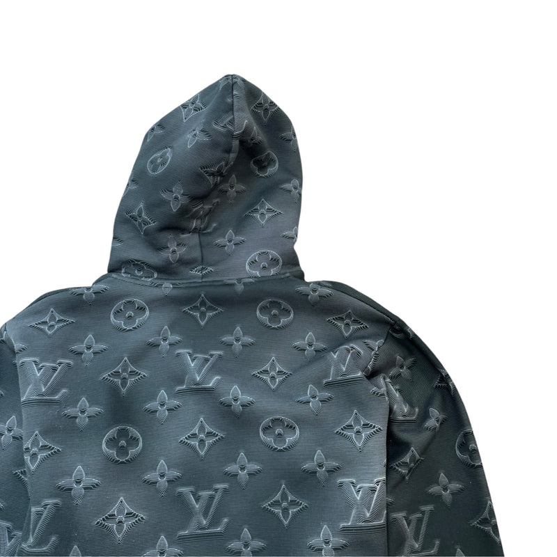 Men's Monogram Shadow Hoodie Black Size M