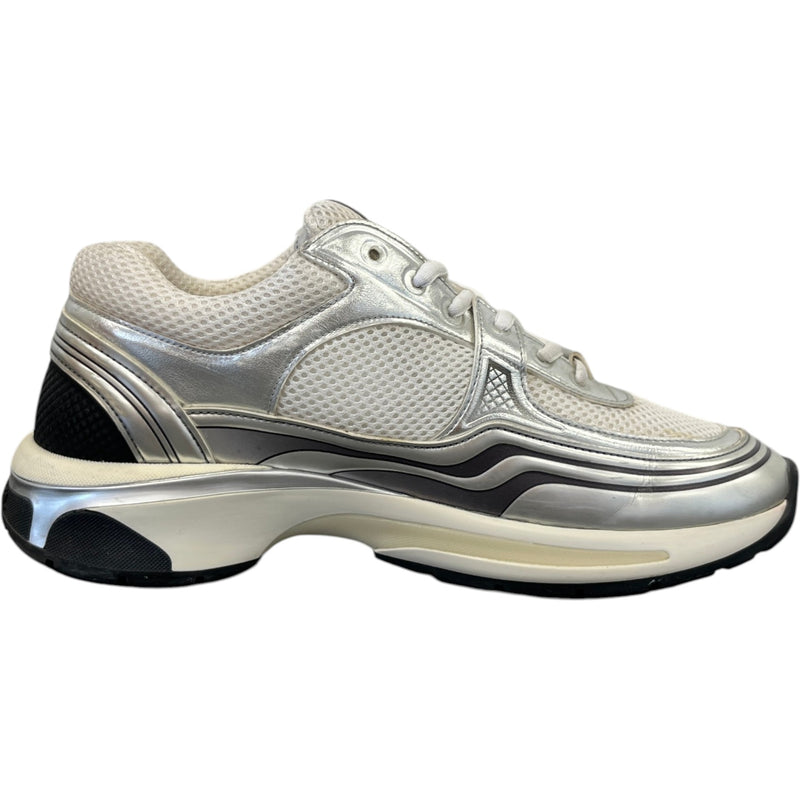 Women's Cc Metallic Runner Low Trainers Silver Size EU 41 / UK 8