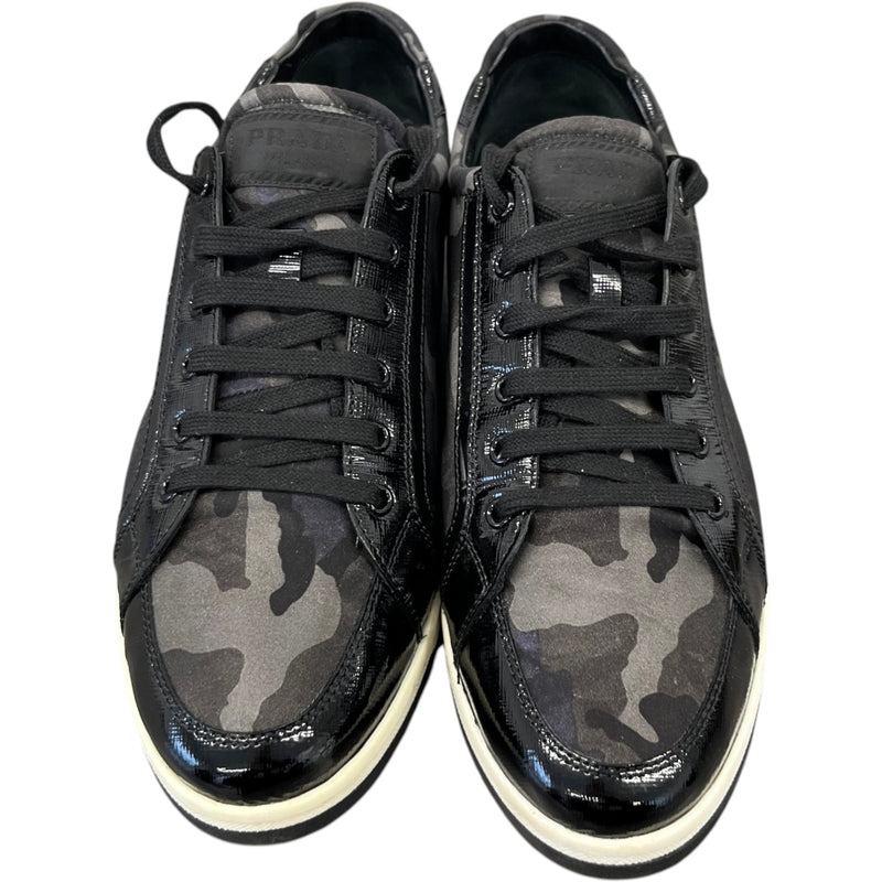 Prada Women's Camoflague Low Trainers Black Size 8