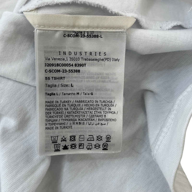 Moncler Men's Logo Print T-Shirt White Size L