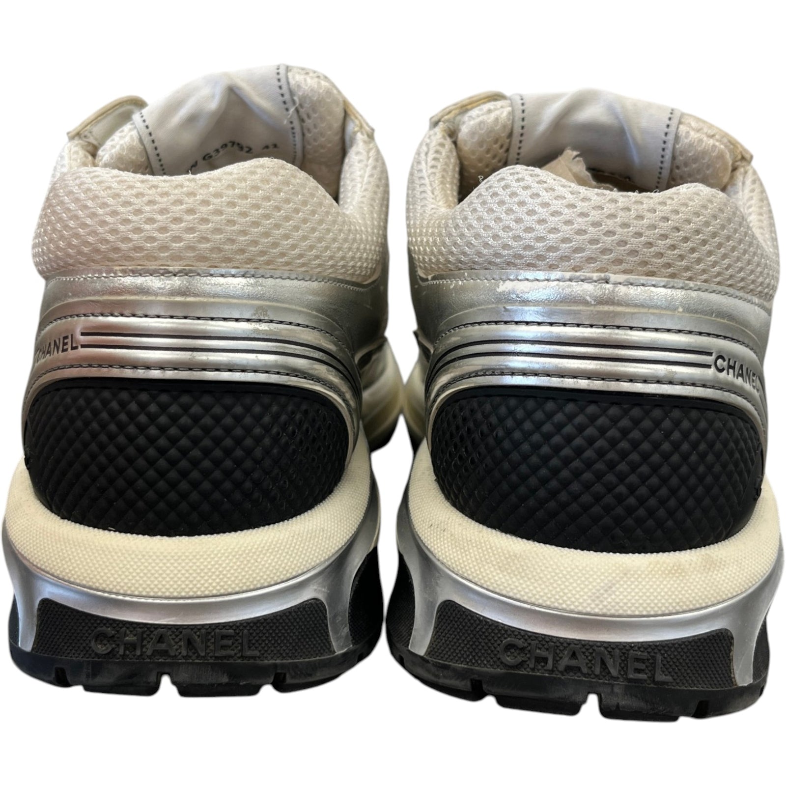 Women's Cc Metallic Runner Low Trainers Silver Size EU 41 / UK 8 - Photo 7
