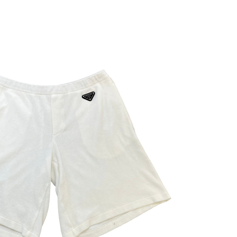 Men's Terrycloth Bermuda Shorts White Size M / W32