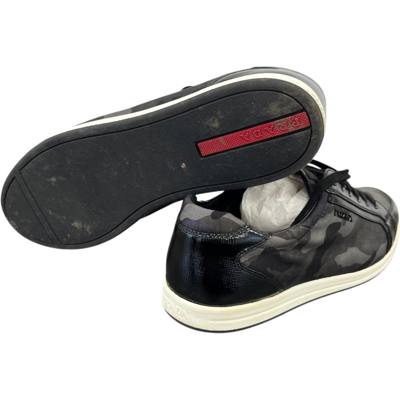 Prada Women's Camoflague Low Trainers Black Size 8