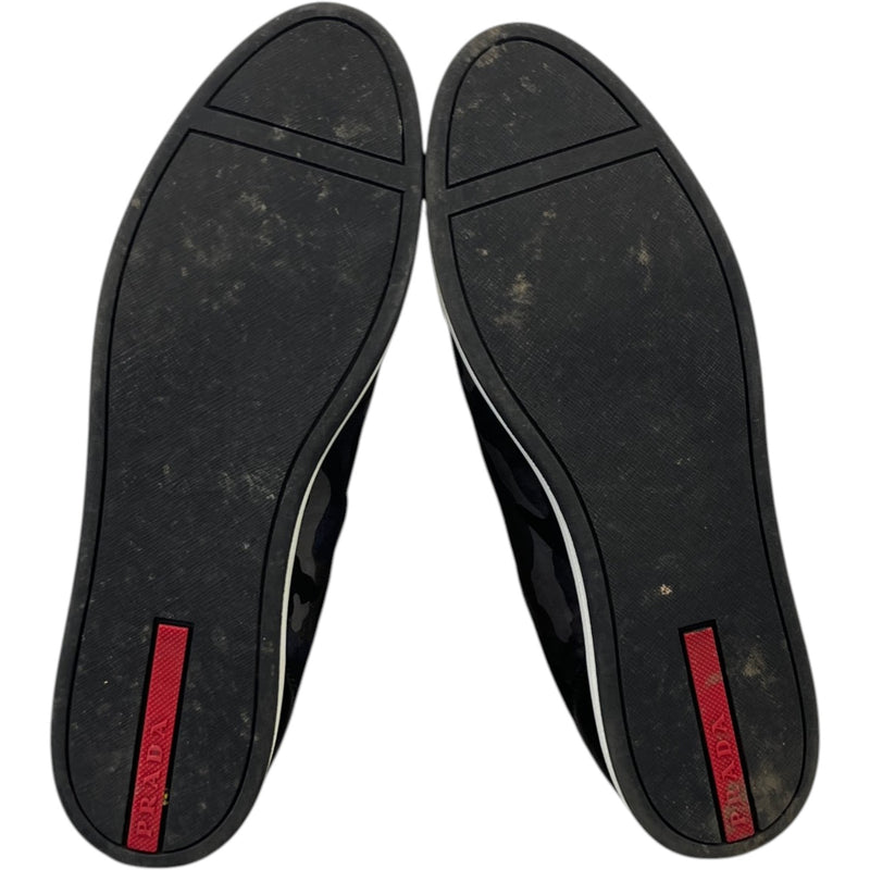 Prada Women's Camoflague Low Trainers Black Size 8