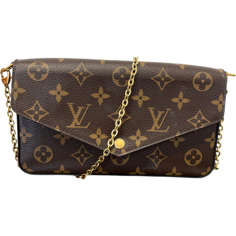 Women's Monogram Félicie Pochette Bag Brown
