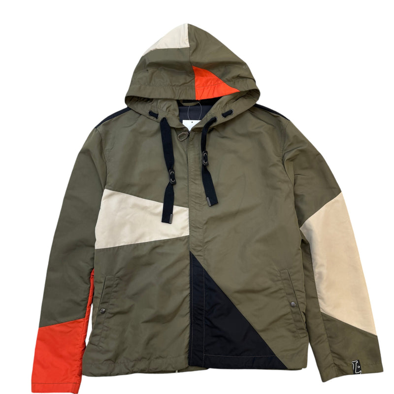 Men's Technical Nylon Windbreaker Khaki Size XL