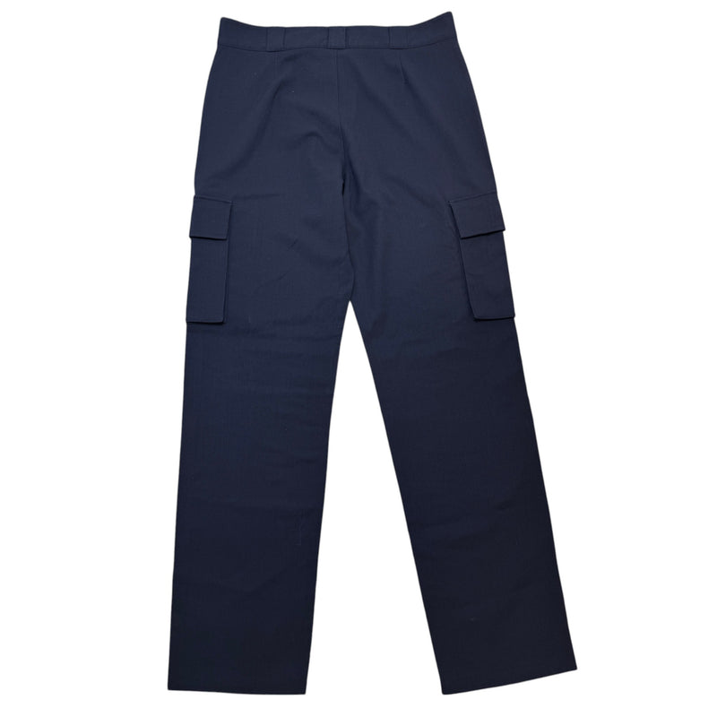 Men's Plaque Patch Pocket Fr 42 Trousers Navy Size Waist 32"
