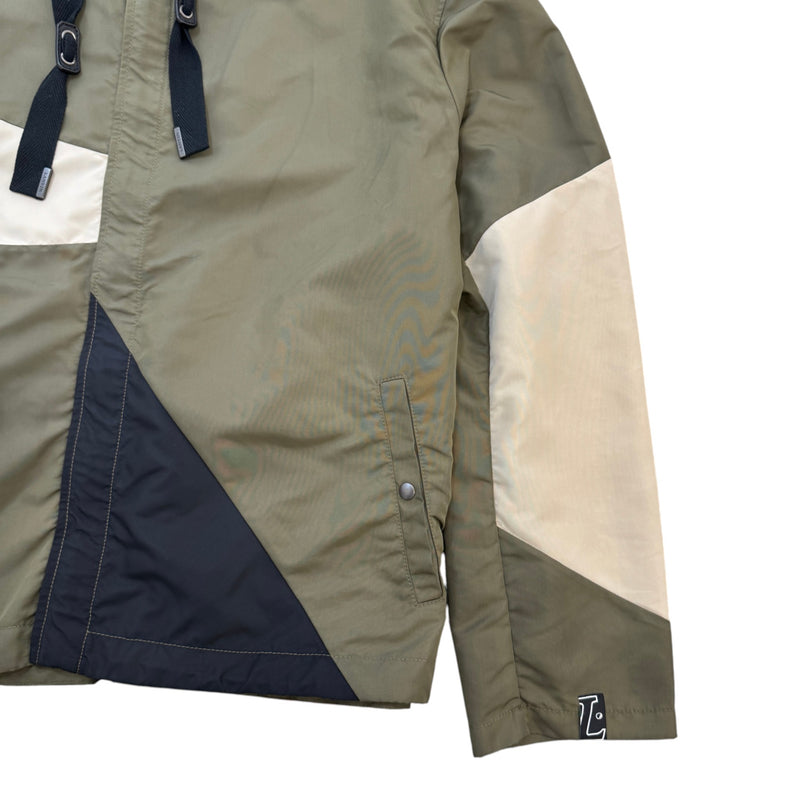 Men's Technical Nylon Windbreaker Khaki Size XL