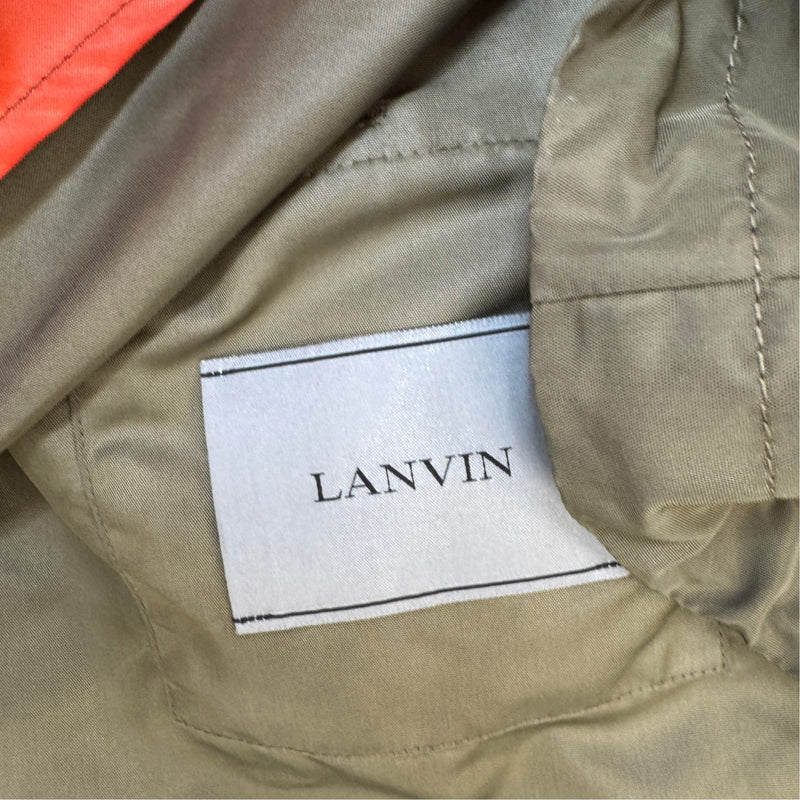 Men's Technical Nylon Windbreaker Khaki Size XL
