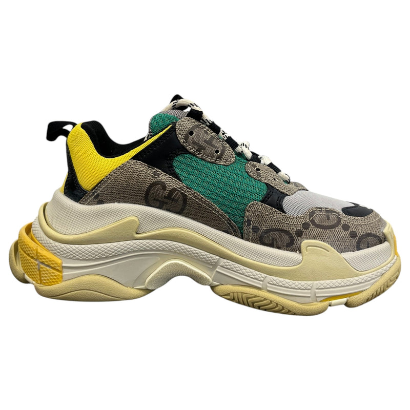 Women's x Balenciaga The Hacker Project Triple S Low Trainers Brown Size UK 4 / EU 37