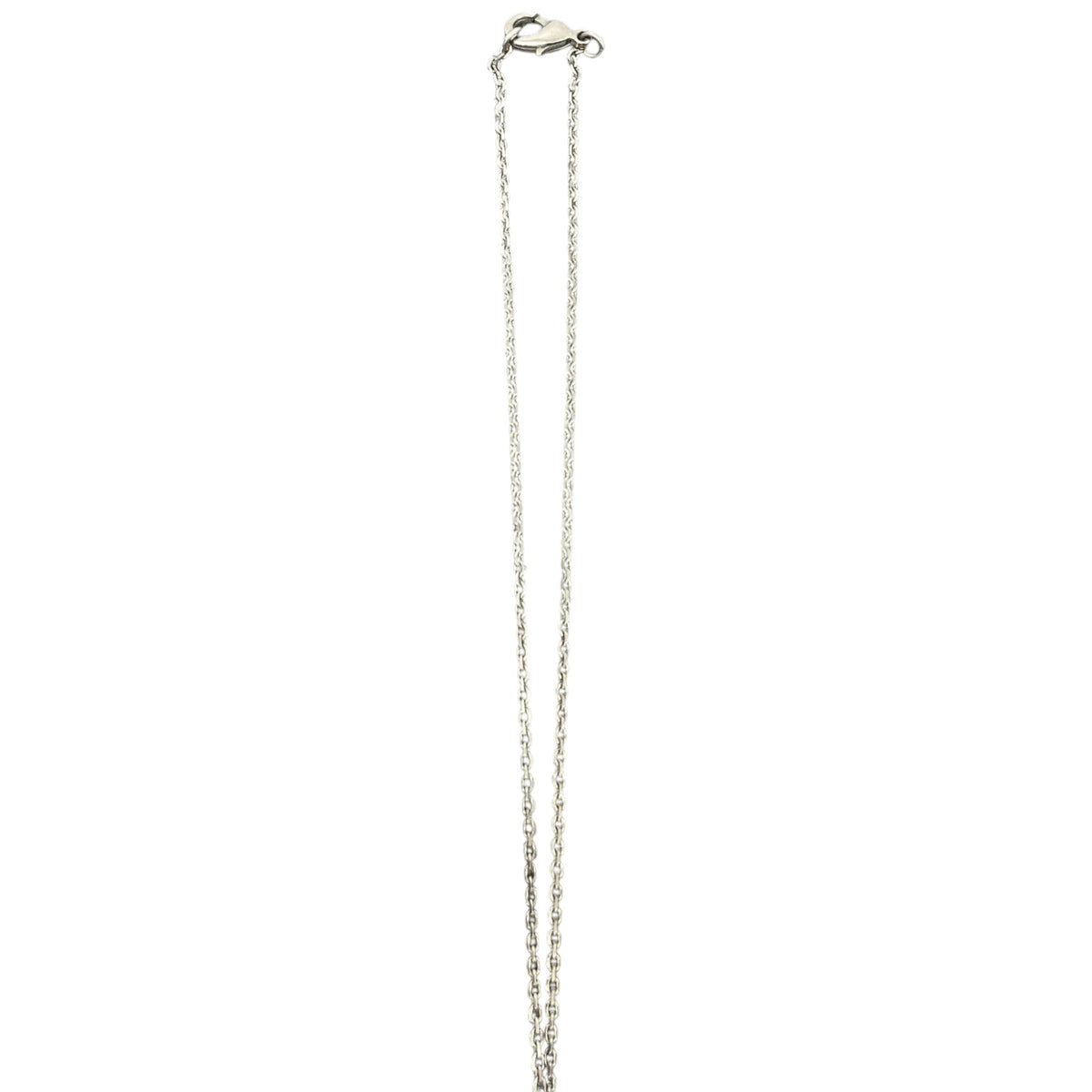 Women's Baguette Crystal Large CC Pendant Necklace Silver - Photo 4