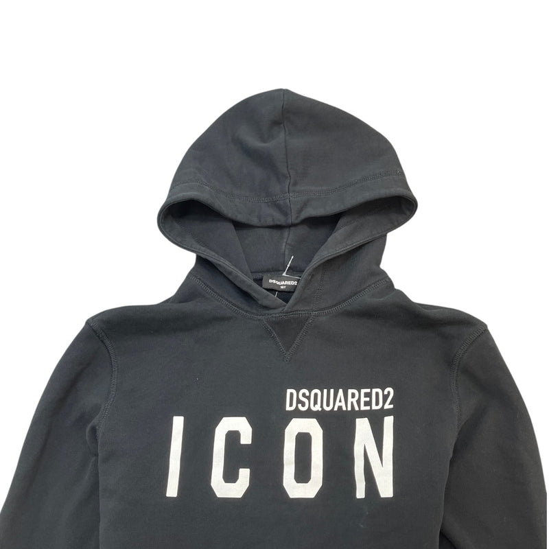Dsquared2 Men's Junior Logo Print Hoodie Black Size S