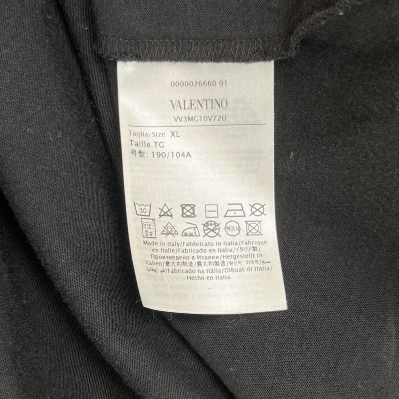 Men's Logo Print T-Shirt Black Size XL