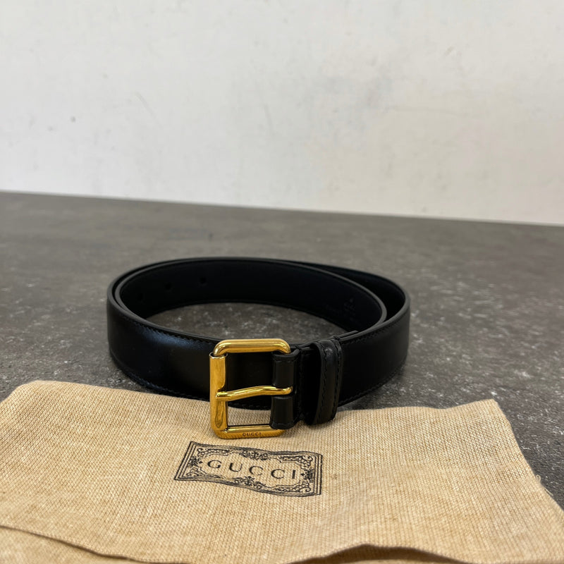 Women's Classic Buckle Belt Black Size W32