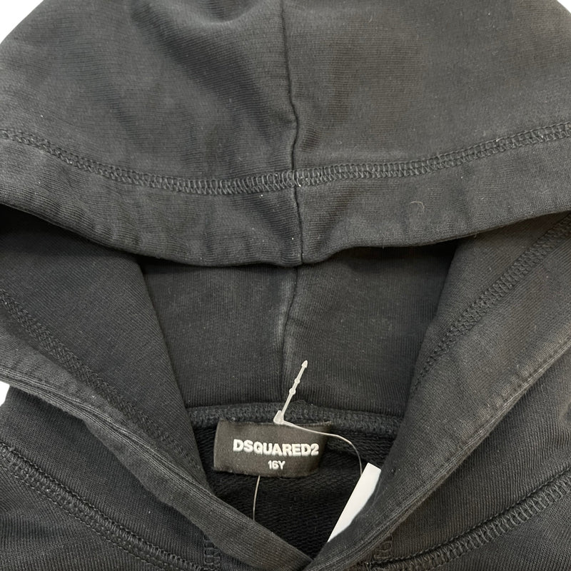 Dsquared2 Men's Junior Logo Print Hoodie Black Size S