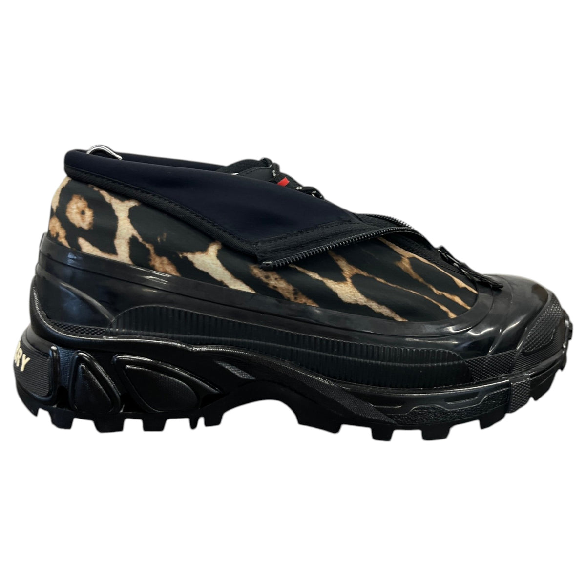 Men's Leopard Print Arthur Low Trainers Black Size UK 8 / EU 42 - Photo 1