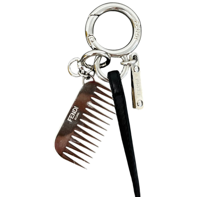 Women's Fox Fur Mini Karlito Keyring White