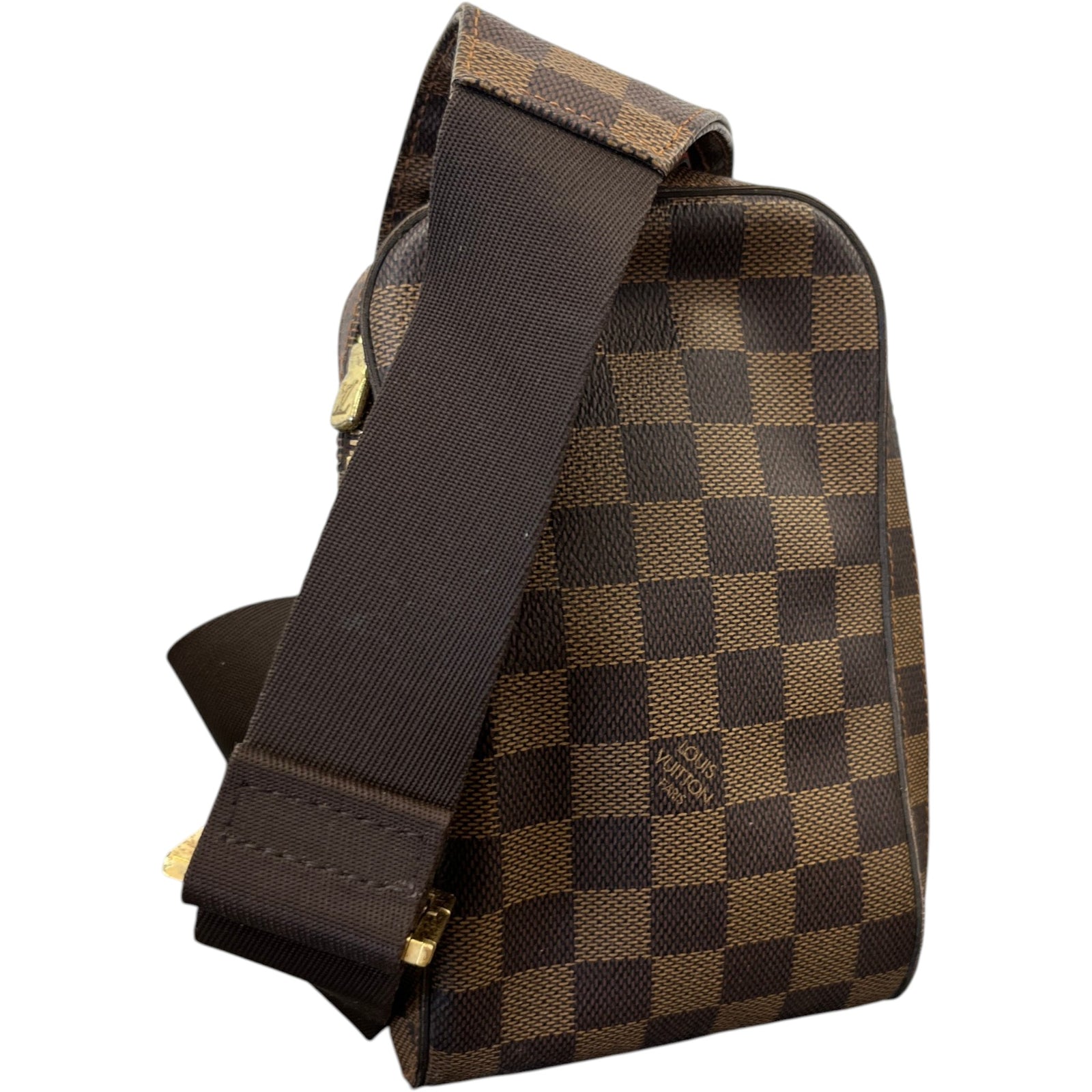 Men's Damier Ebene Geronimos Messenger Bag Brown - Photo 9