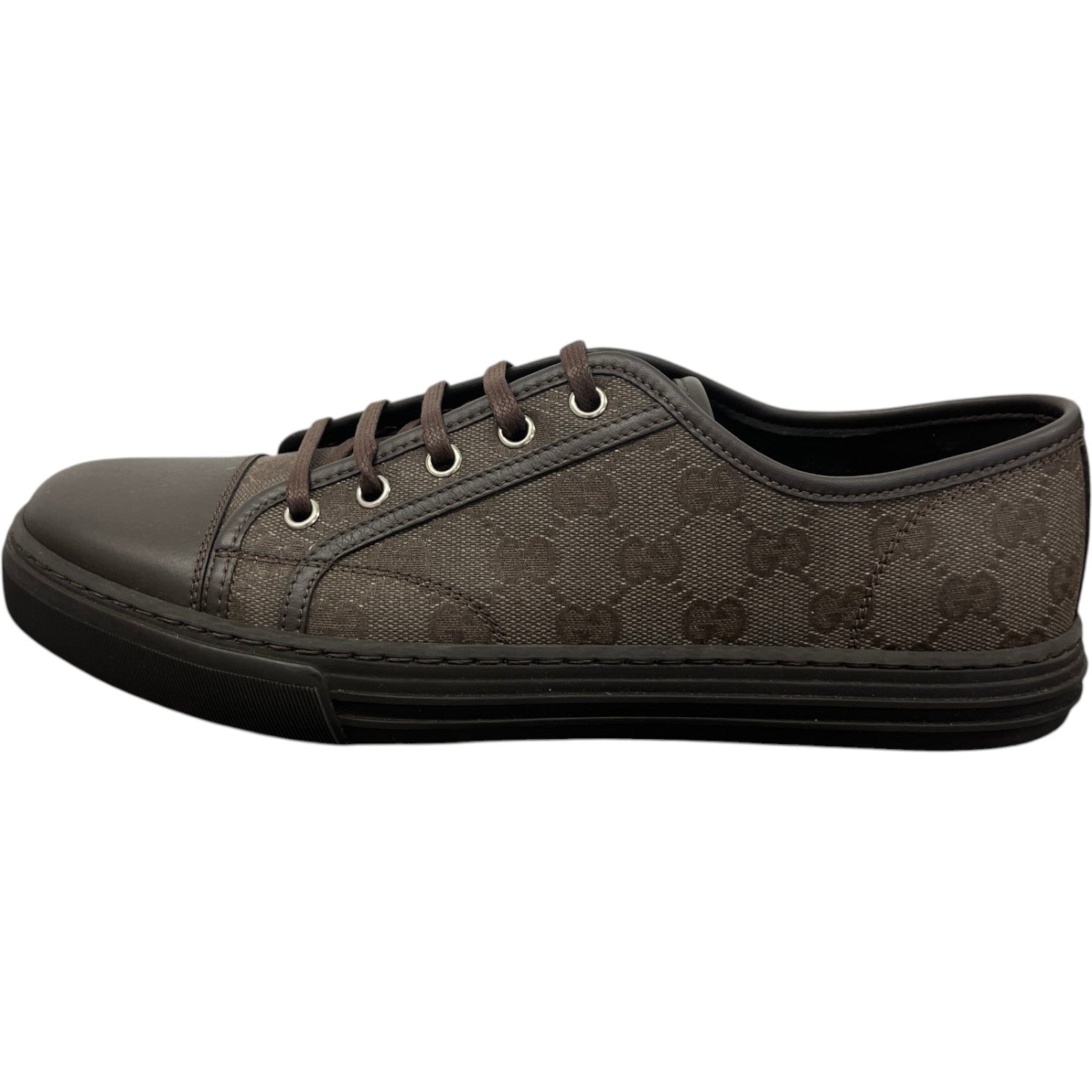 Men's Gg Supreme Low Trainers Brown Size EU 41.5 / UK 7.5 - Photo 5