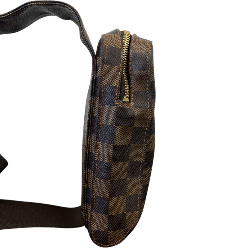 Men's Damier Ebene Geronimos Messenger Bag Brown