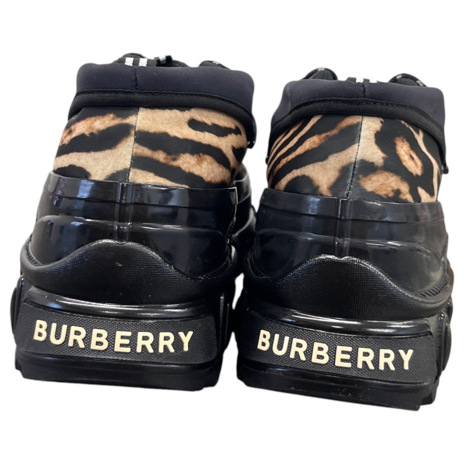 Men's Leopard Print Arthur Low Trainers Black Size UK 8 / EU 42 - Photo 7