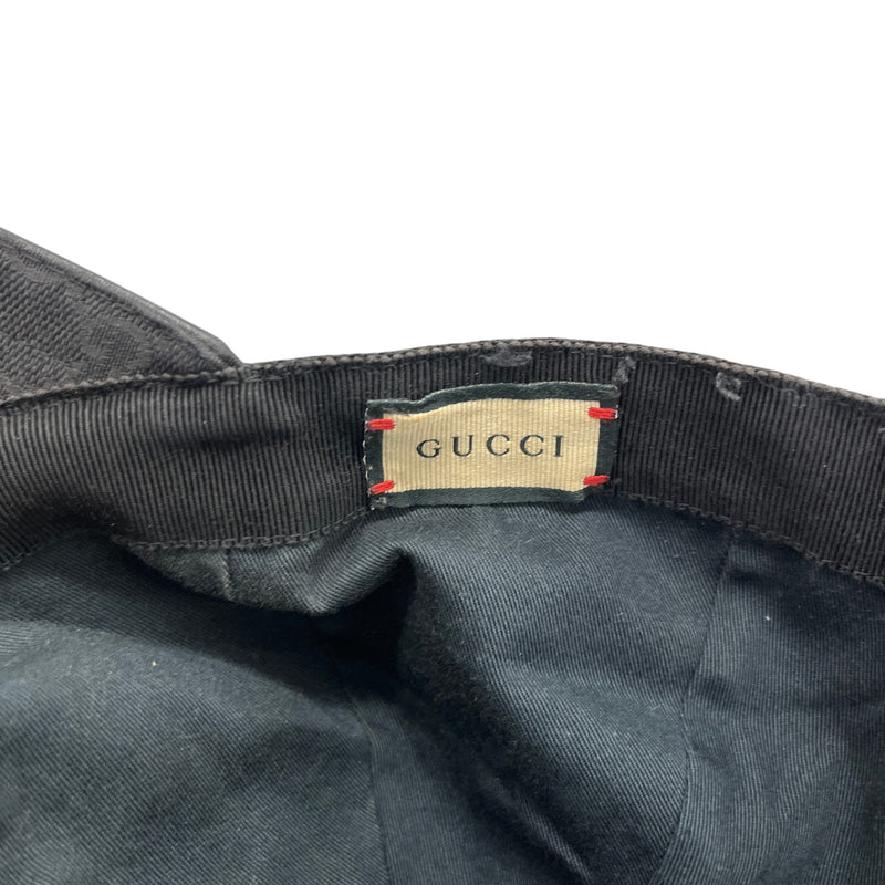 Men's Gg Supreme Web Cap Black Size S