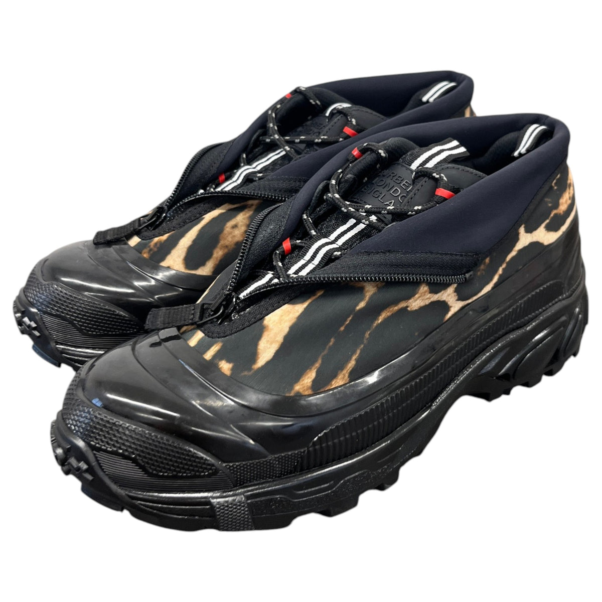 Men's Leopard Print Arthur Low Trainers Black Size UK 8 / EU 42 - Photo 9
