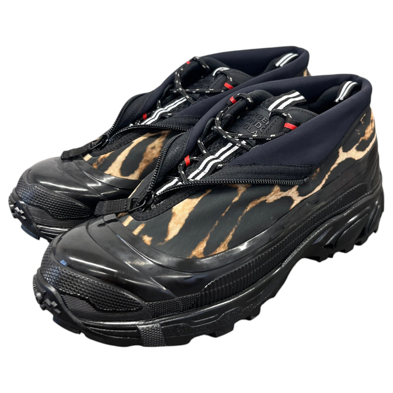 Men's Leopard Print Arthur Low Trainers Black Size UK 8 / EU 42