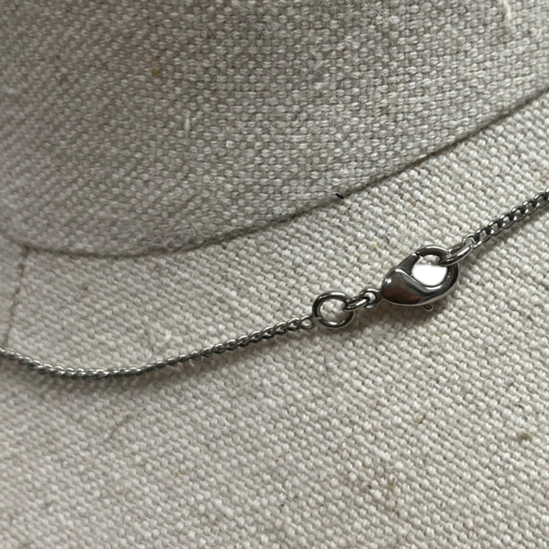 Women's CC Ball Pendent Necklace Black