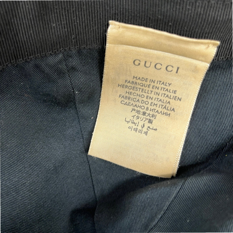 Men's Gg Supreme Web Cap Black Size S