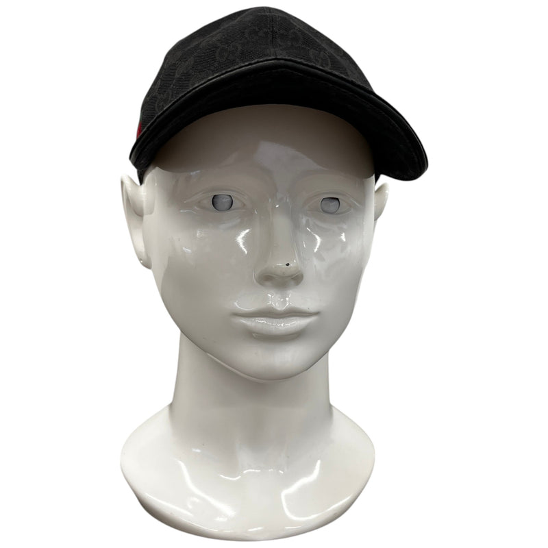 Men's Gg Supreme Web Cap Black Size S