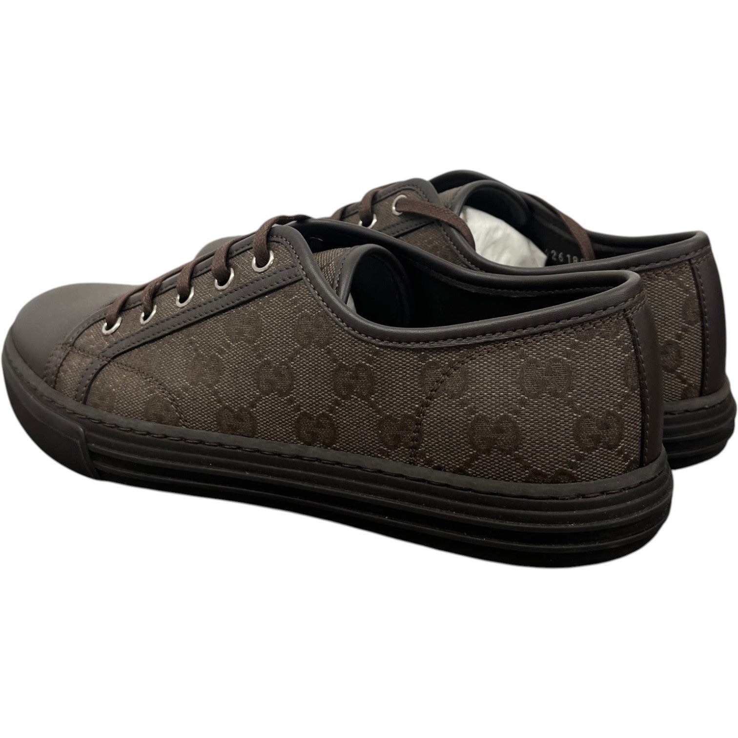 Men's Gg Supreme Low Trainers Brown Size EU 41.5 / UK 7.5 - Photo 8