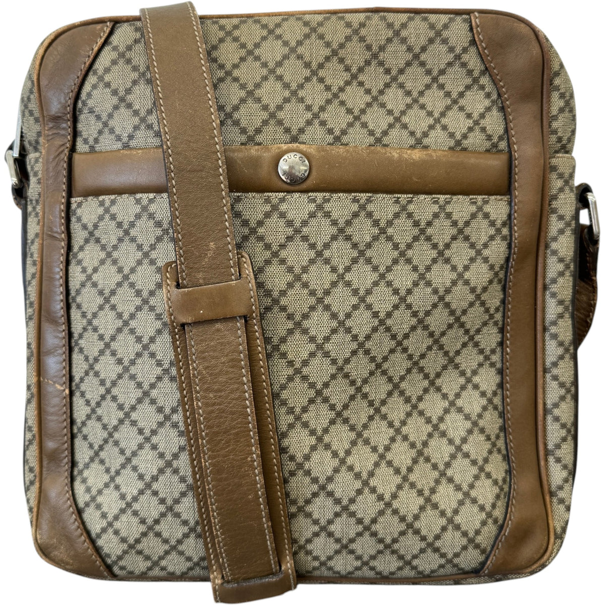 Women's Diamante Crossbody Bag Brown - Photo 1