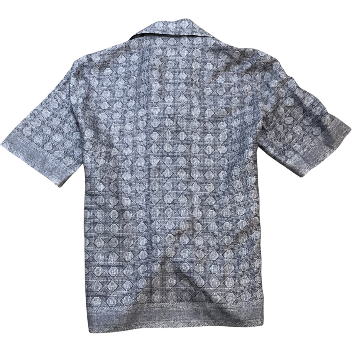 Men's Cannage Button Up Shirt Purple Size S - Photo 2