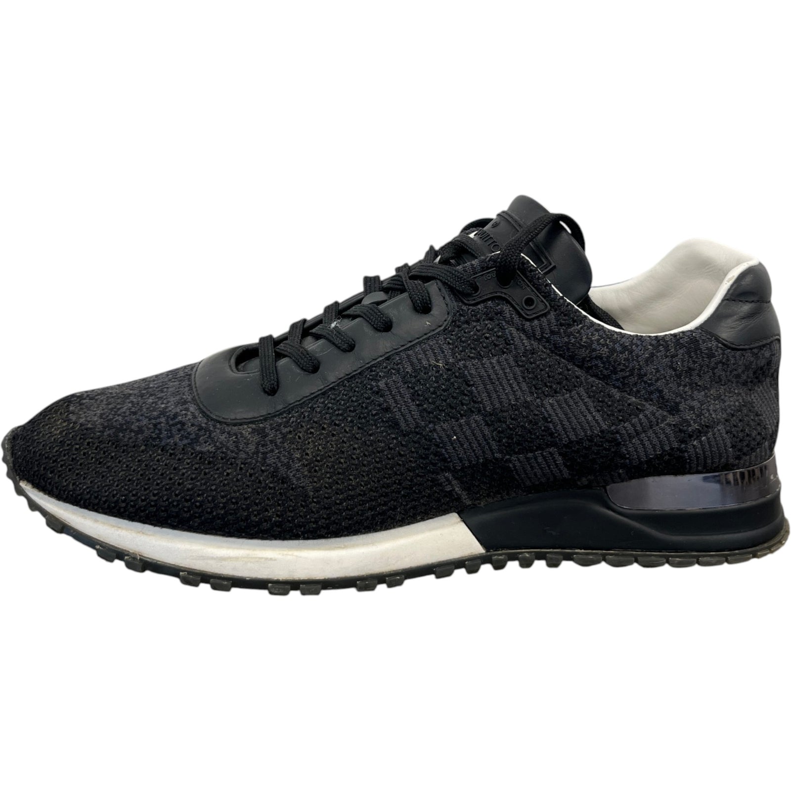 Men's Damier Run Away Low Trainers Black Size EU 41 / UK 7 - Photo 5