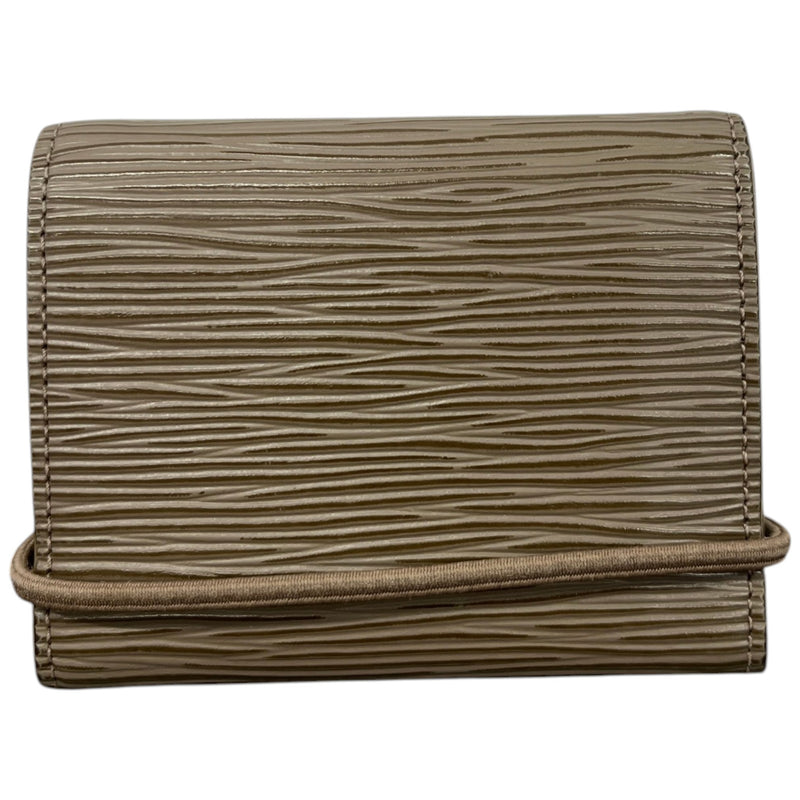 Women's Epi Leather Elastique Purse Brown