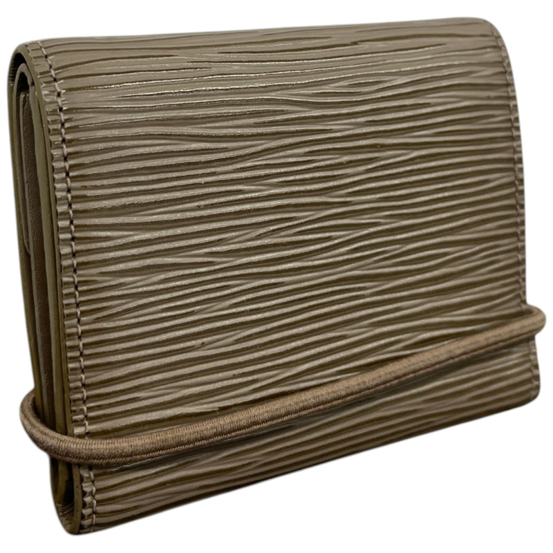 Women's Epi Leather Elastique Purse Brown