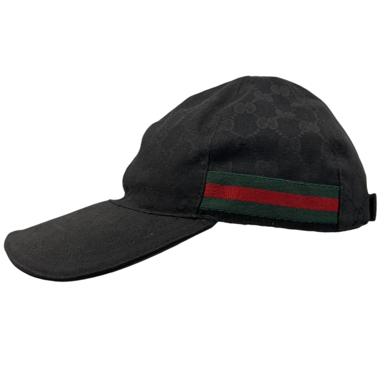 Men's Gg Supreme Web Cap Black Size S - Photo 5