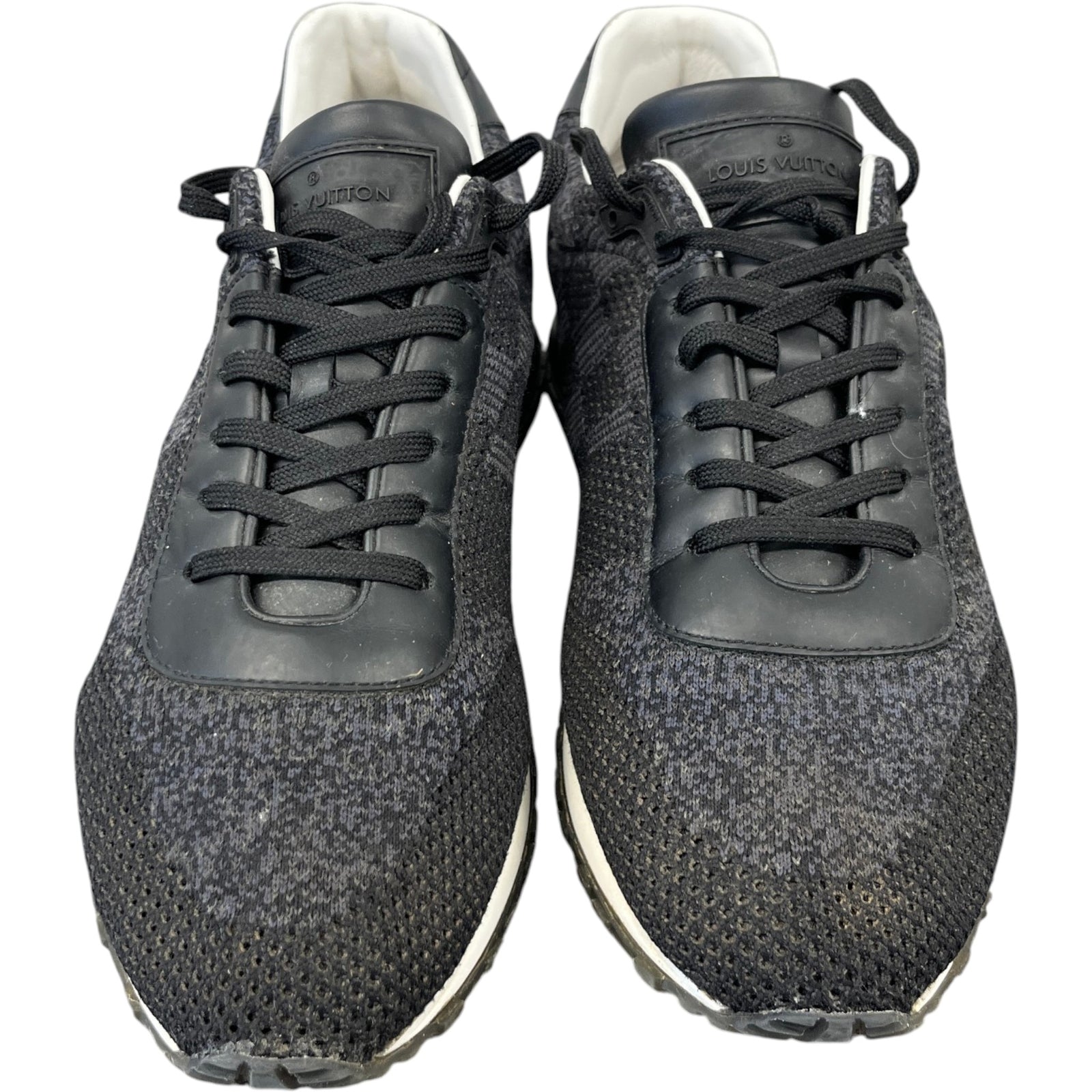 Men's Damier Run Away Low Trainers Black Size EU 41 / UK 7 - Photo 6