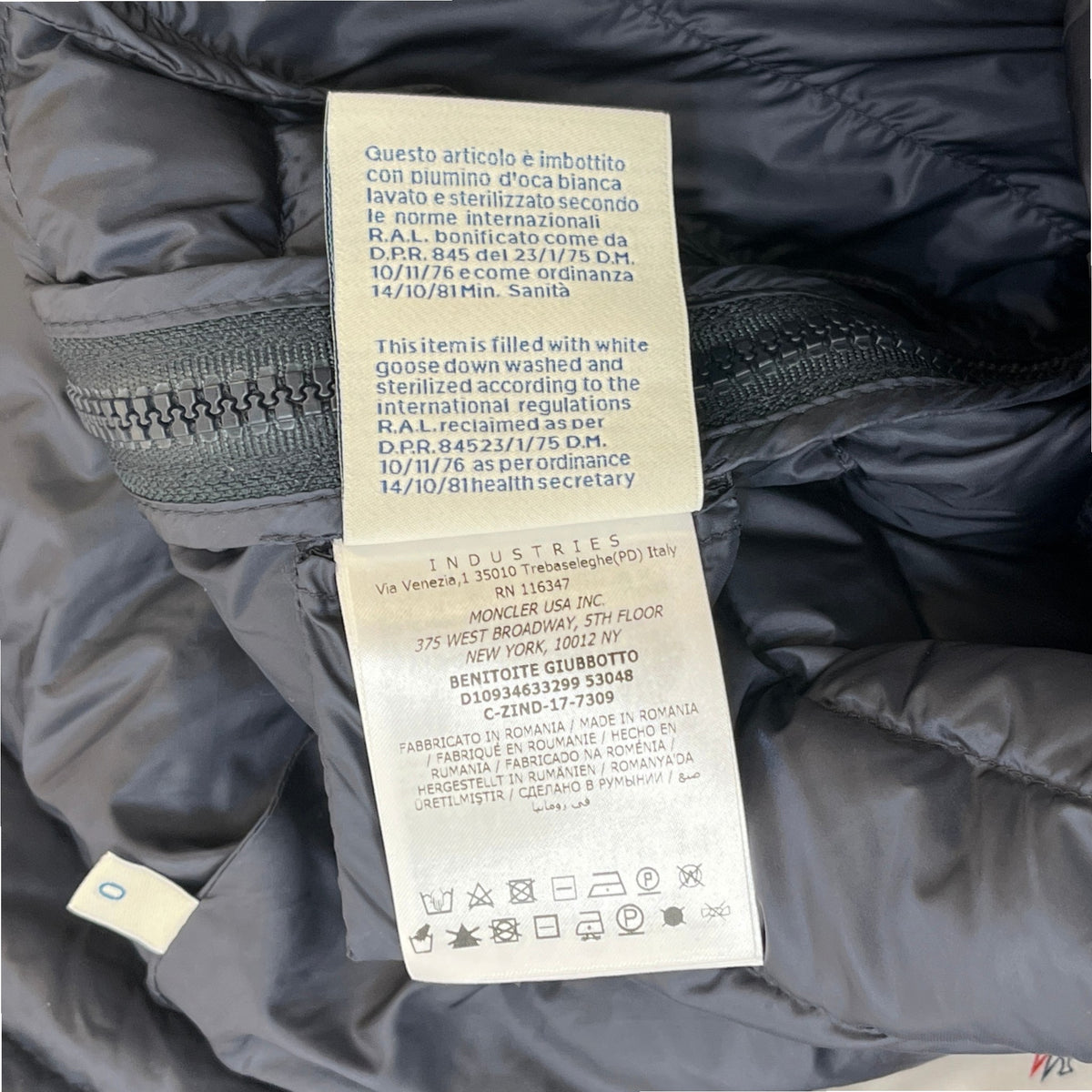 Women's Benitoite Down Jacket Navy Size 0 / UK 8 - Photo 8