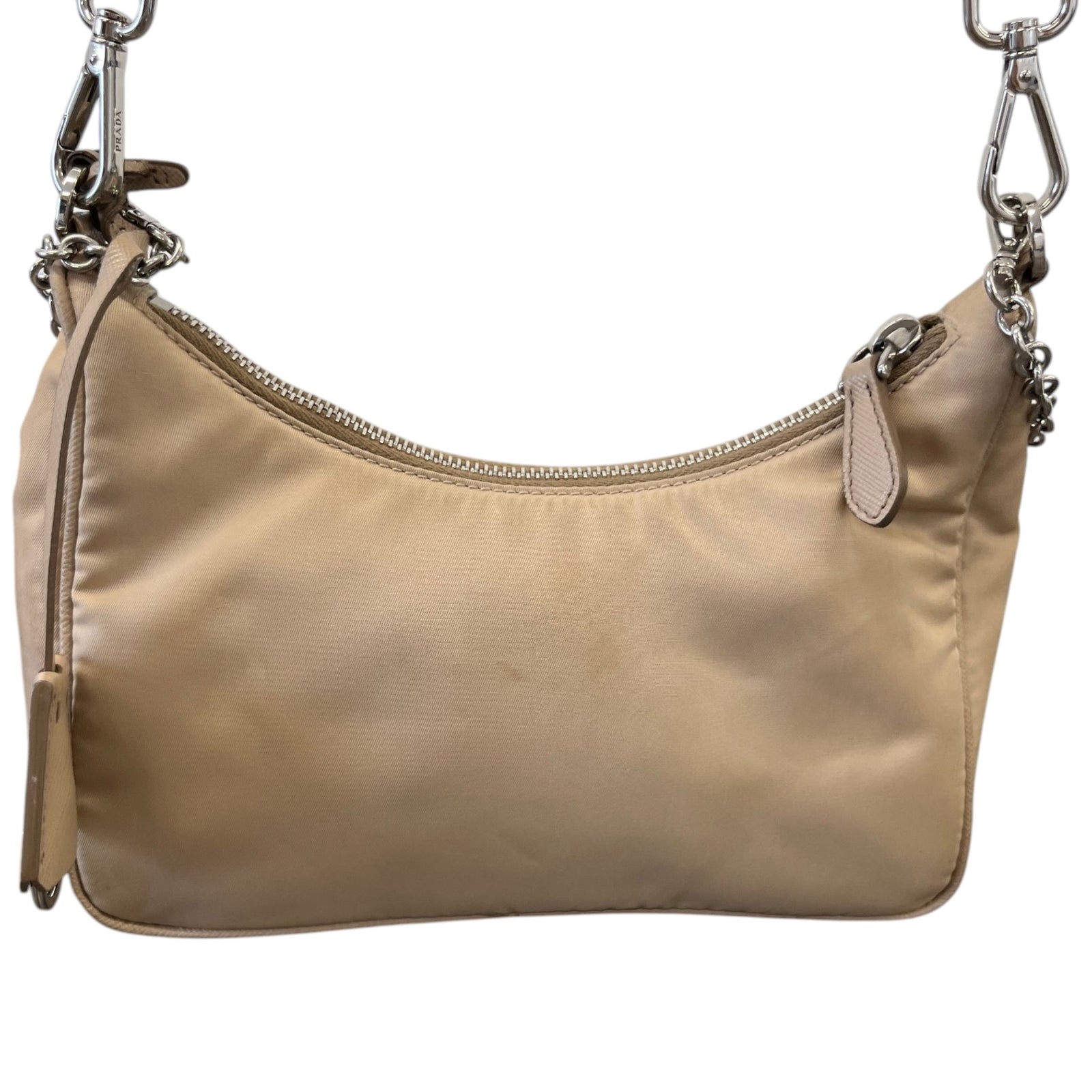 Women's Re-Edition 2005 Nylon Crossbody Bag Beige - Photo 3